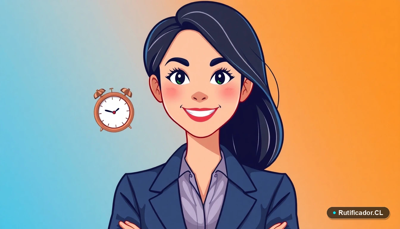 Mujer profesional consultando guía legal sobre adelanto de jornada laboral en Chile