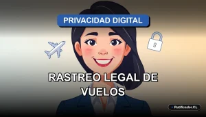 Ilustración sobre alternativas legales para rastrear vuelos en Chile protegiendo tu privacidad.