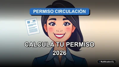 Guía oficial paso a paso para calcular el costo total del permiso de circulación de tu vehículo en Chile para el año 2026.
