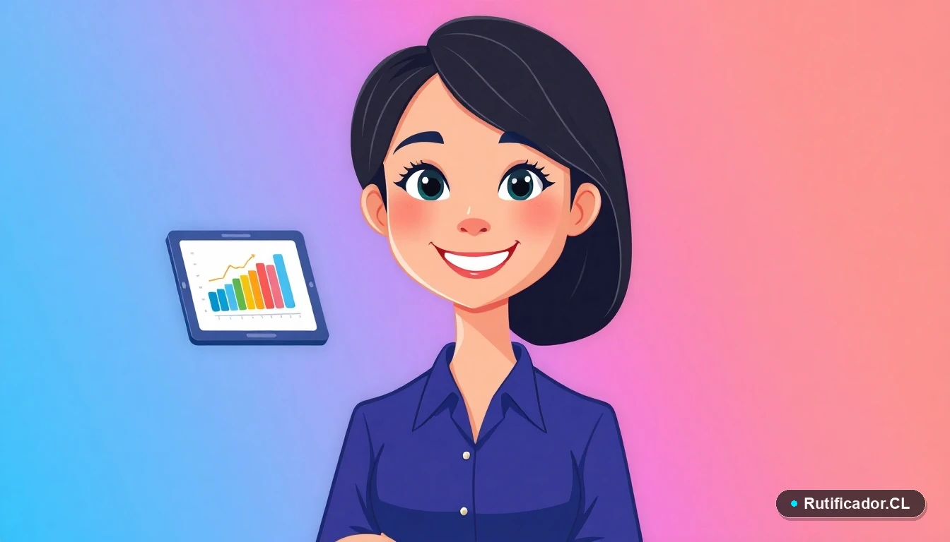 Joven chilena calculando su puntaje ponderado universitario de forma segura con una tablet digital.