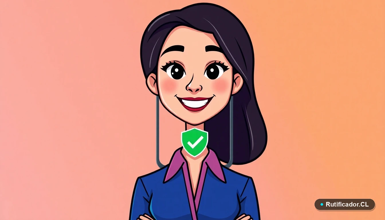 Ilustración de una profesional realizando una consulta de patente de vehículo extranjero en Chile de forma segura.