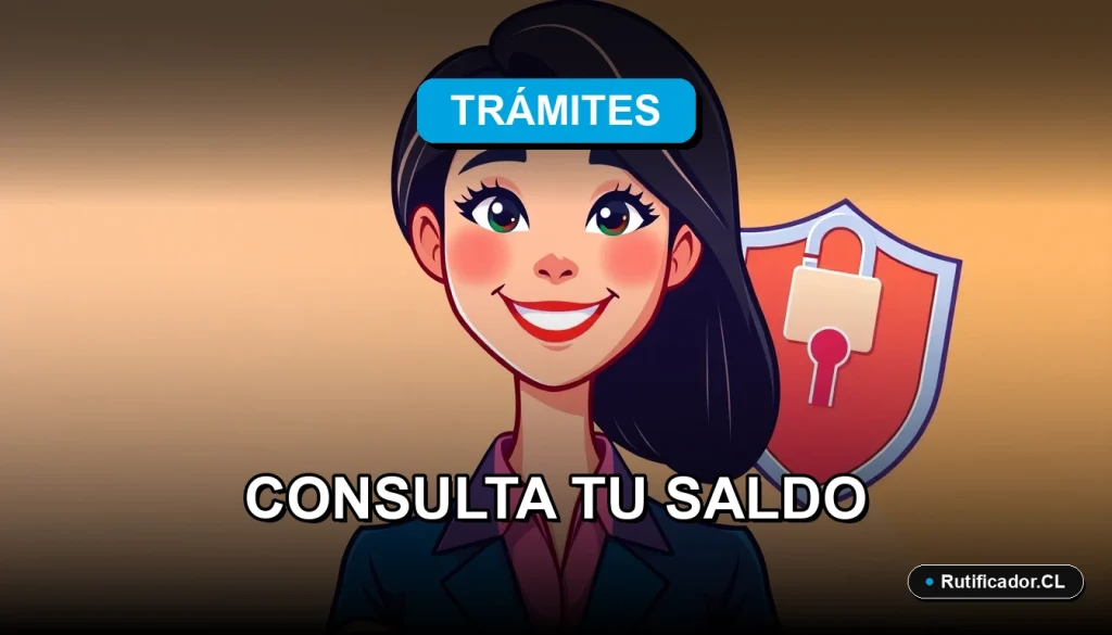 Guía oficial para consultar el saldo de la Cuenta RUT de forma segura en Chile, ilustración corporativa amigable.