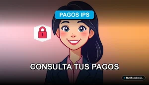 Guía oficial y segura para consultar tus pagos del IPS en línea. Personaje profesional sonriente junto a un escudo de seguridad digital.