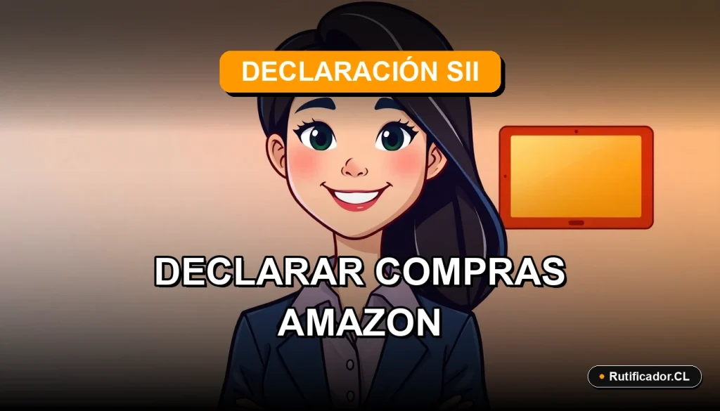 Guía paso a paso para declarar tus compras en Amazon en el SII de Chile para el año 2026.