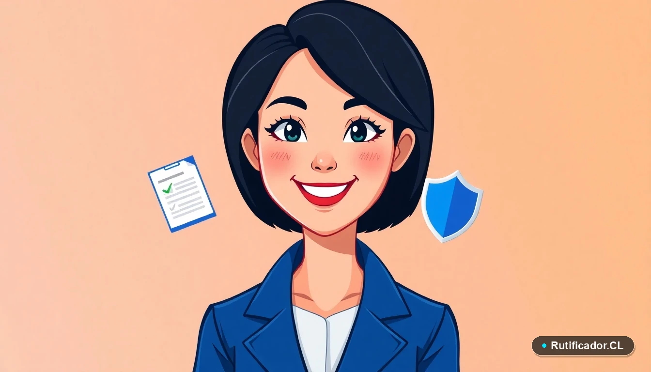 Mujer profesional descargando certificado de cotizaciones AFP de forma segura en Chile