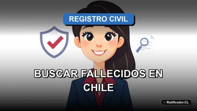 Ilustración profesional sobre cómo buscar personas fallecidas en Chile y evitar errores legales comunes.