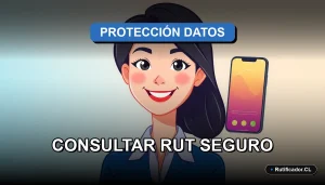 Ilustración sobre cómo consultar el RUT de forma segura y evitar errores comunes sin ClaveÚnica.