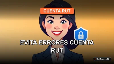 Ilustración de una profesional sonriente junto a un escudo de seguridad digital, representando la protección de tu saldo en la Cuenta RUT del BancoEstado.