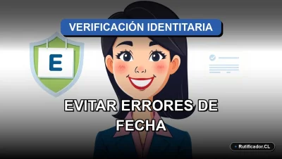 Ilustración profesional sobre cómo evitar errores al verificar fechas de nacimiento en trámites chilenos.
