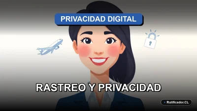 Ilustración sobre protección de datos y errores comunes al rastrear vuelos en Chile.