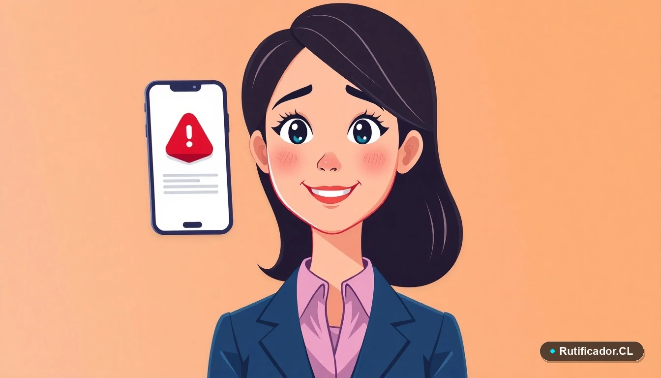 Mujer profesional revisando error en trámite de permiso de circulación online en Chile