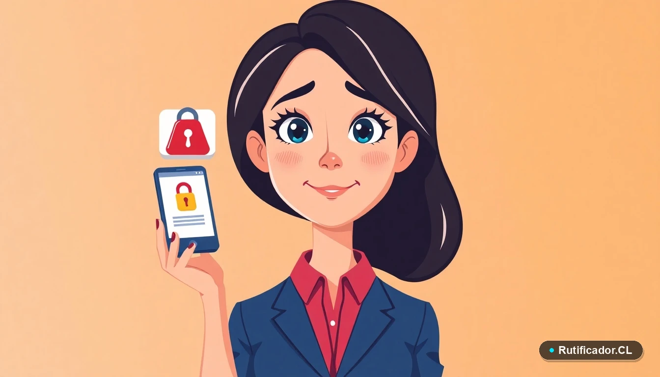 Mujer preocupada revisando un teléfono con advertencia sobre deudas, ilustración plana corporativa.