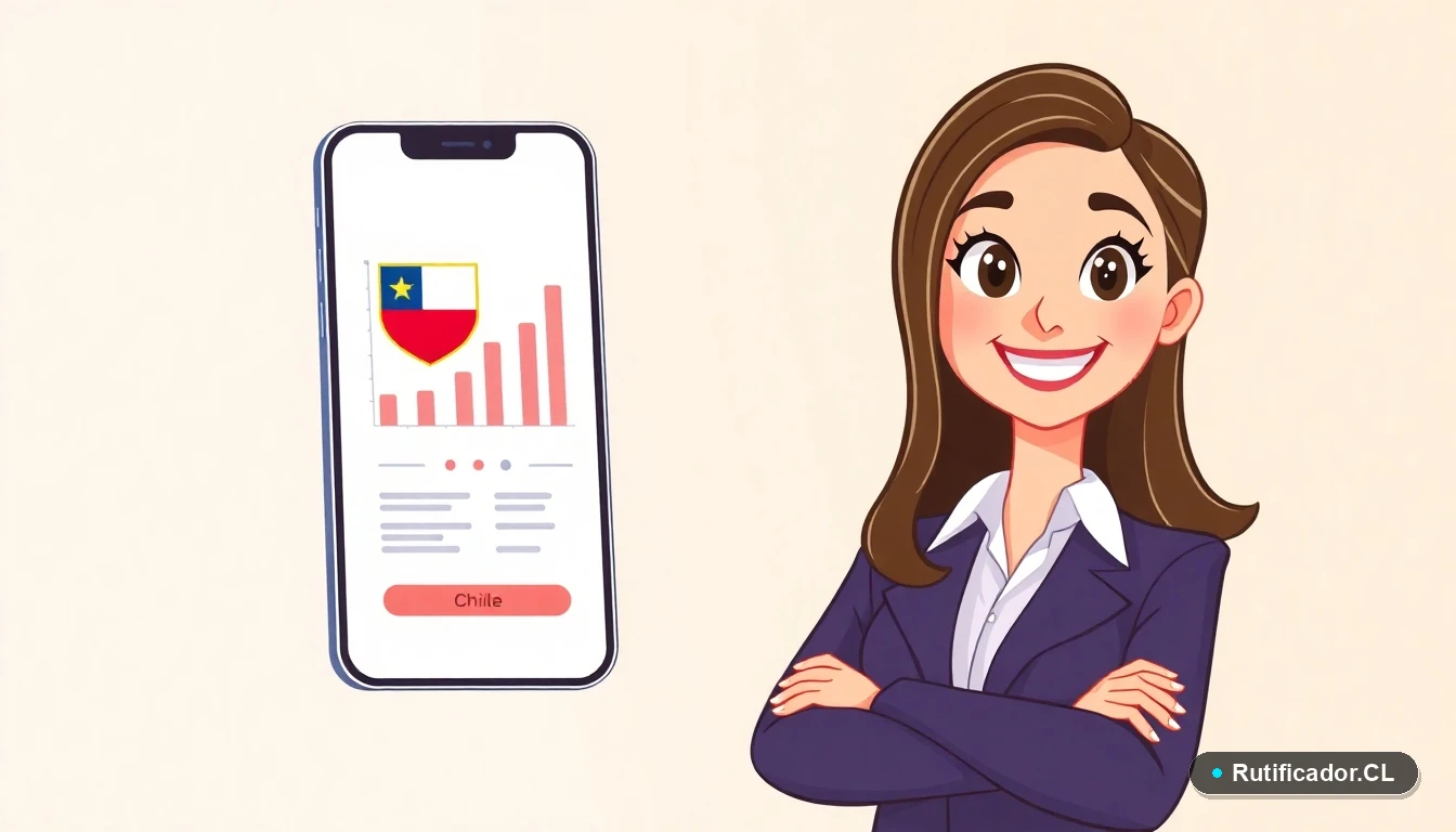 Mujer profesional chilena consultando el tipo de cambio dólar oficial en un dispositivo móvil de forma segura