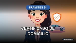 Ilustración profesional sobre cómo evitar errores y el rechazo del Certificado de Domicilio del SII en Chile.