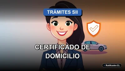 Ilustración profesional sobre cómo evitar errores y el rechazo del Certificado de Domicilio del SII en Chile.