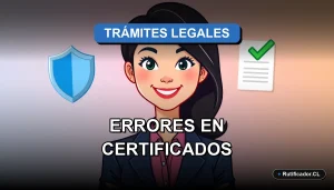 Soluciones legales para corregir errores en certificados de nacimiento y completar la matrícula 2026 en Chile. Asesoría profesional.