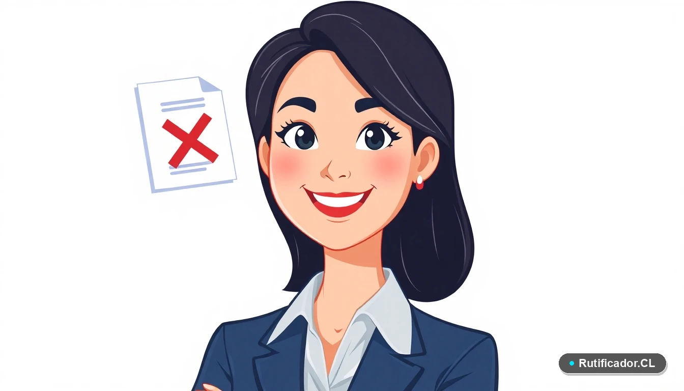 Mujer revisando certificado de nacimiento con error para matrícula escolar en Chile