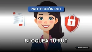 Ilustración corporativa sobre cómo bloquear el RUT y proteger la identidad legal en Chile.