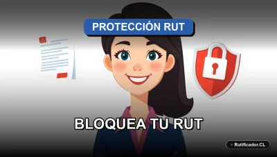 Ilustración corporativa sobre cómo bloquear el RUT y proteger la identidad legal en Chile.