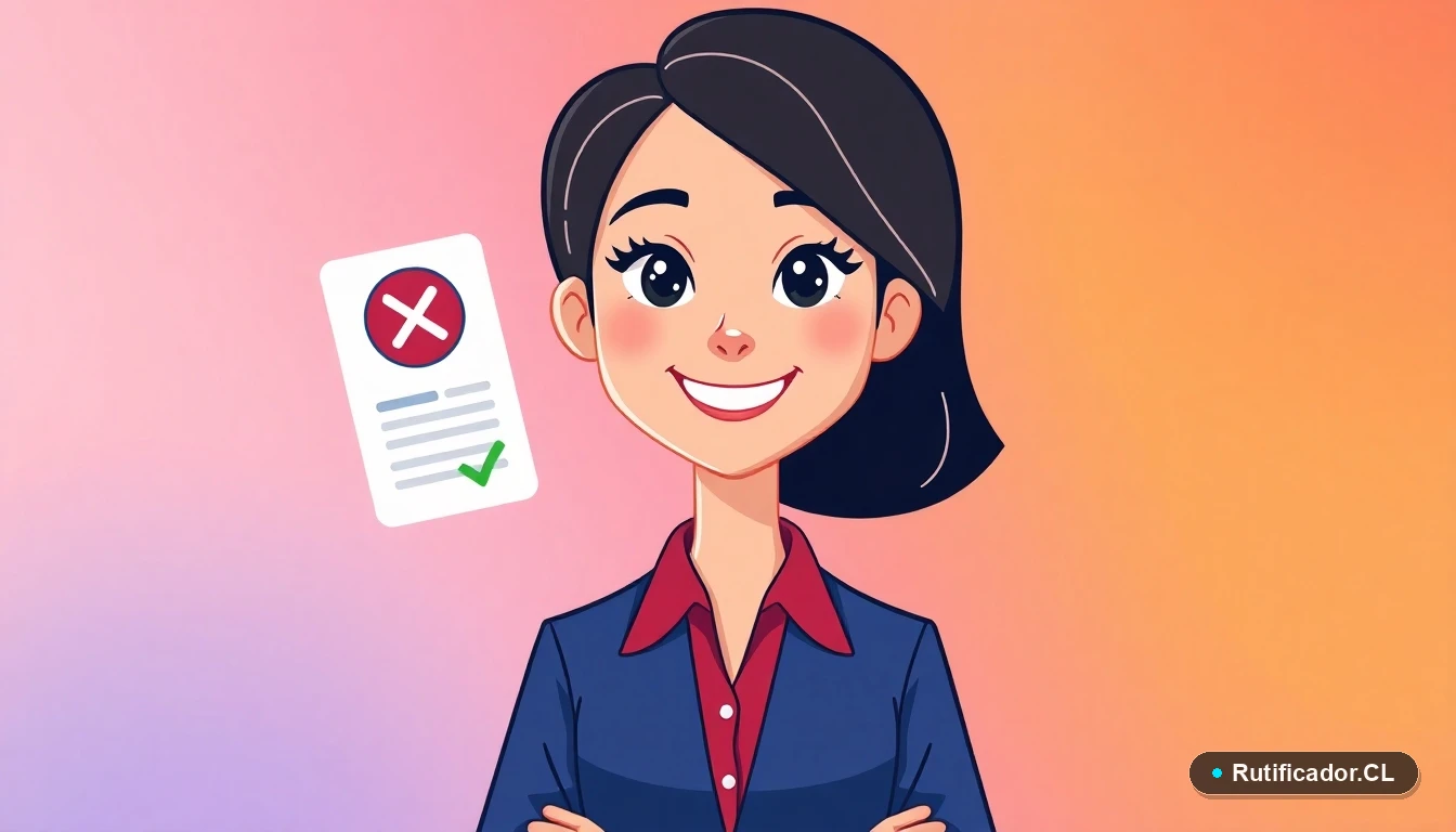 Mujer profesional analizando errores comunes en formulario del Registro Social de Hogares en Chile