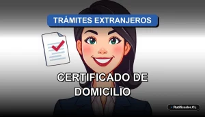 Guía para evitar errores en el certificado de domicilio para extranjeros en Chile, trámite clave.