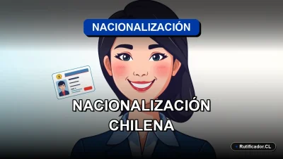 Guía completa de trámites y requisitos legales para la nacionalización chilena, ilustración vectorial profesional.