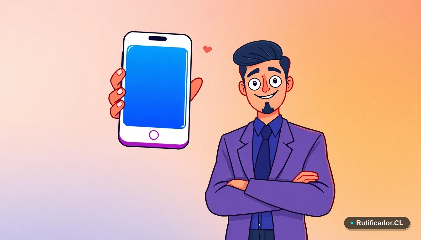 Iconos de un teléfono inteligente y un documento flotantes, representando consultas digitales seguras, en estilo de dibujo plano colorido.