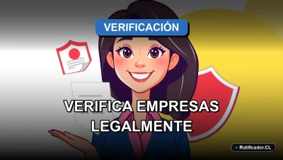 Guía oficial 2026 para verificar una empresa en Chile de forma legal y segura, ilustración corporativa.