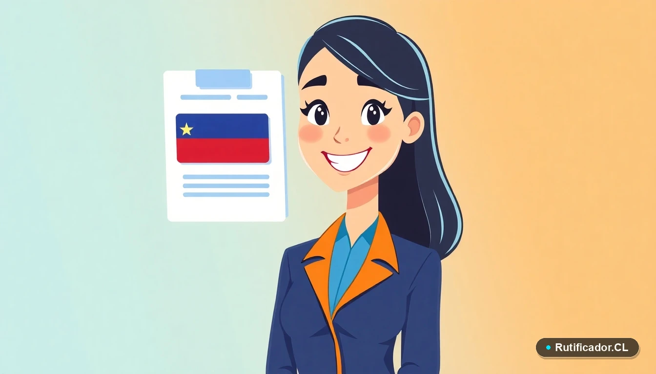 Mujer chilena realizando trámite de certificado de nacimiento online en el Registro Civil de forma digital y segura.