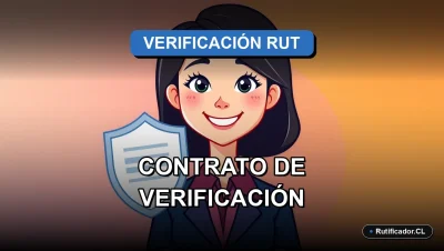 Ilustración de blog sobre contrato de verificación de RUT para trámites seguros en Chile.