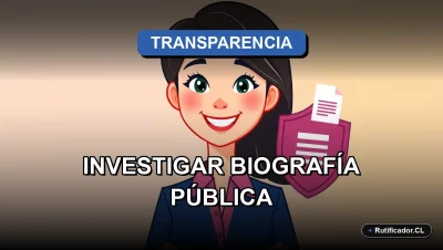 Ilustración de una profesional chilena consultando una plantilla de solicitud de acceso a información pública.