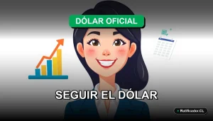 Portada de blog premium sobre una plantilla de Excel para seguir el tipo de cambio del dólar oficial en Chile para el año 2026.