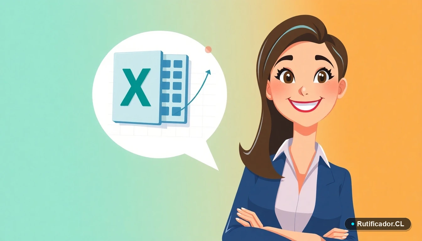 Mujer profesional chilena usando plantilla Excel para seguimiento del dólar oficial de forma segura.