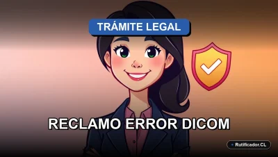 Plantilla oficial para reclamar un error en el registro Dicom del Registro Civil de Chile, guía paso a paso.