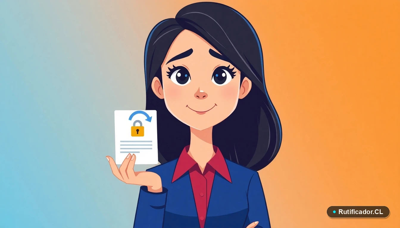 Mujer profesional usando plantilla oficial para reclamar fuga de datos de telefonía en Chile