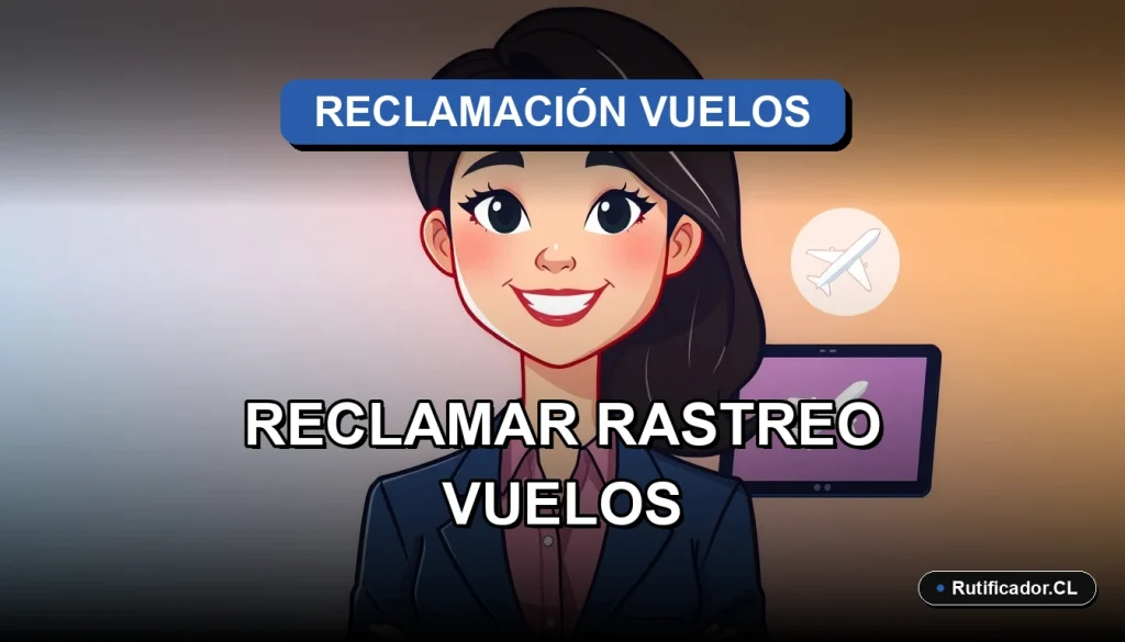 Guía legal y plantilla oficial para reclamar y rastrear vuelos en Chile 2026. Personaje profesional amable.