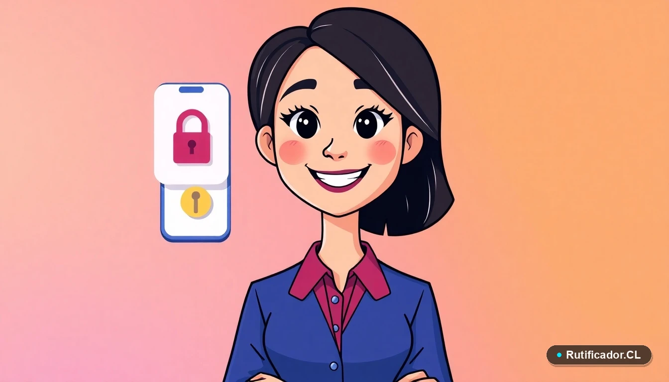 Ilustración de una profesional chilena usando plantilla oficial para reclamo de clave dinámica BancoEstado de forma segura.