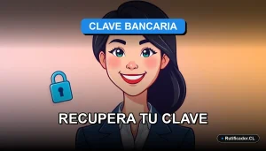 Guía oficial paso a paso para recuperar la clave de BancoEstado de forma segura. Personaje profesional amable junto a elementos digitales flotantes.