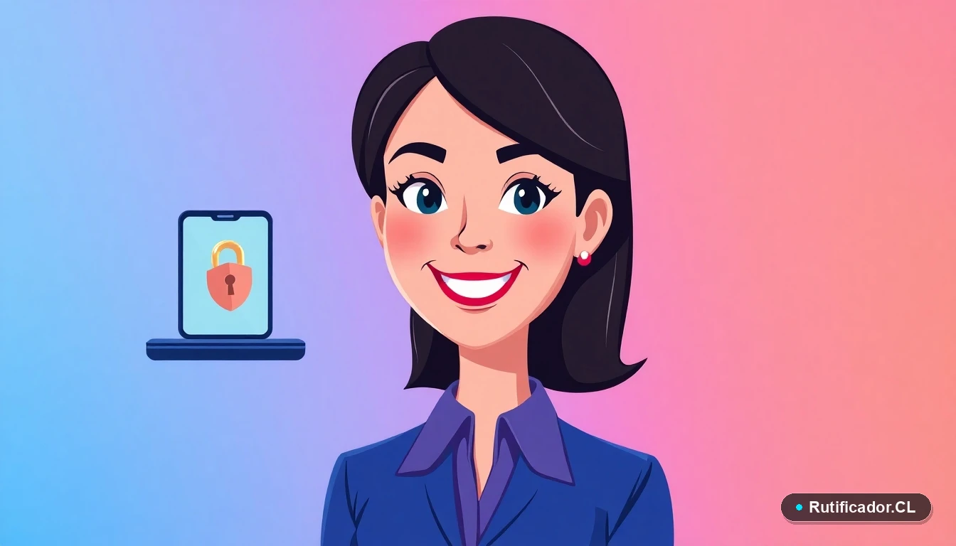 Mujer recuperando su clave de BancoEstado de forma segura mediante su teléfono móvil.