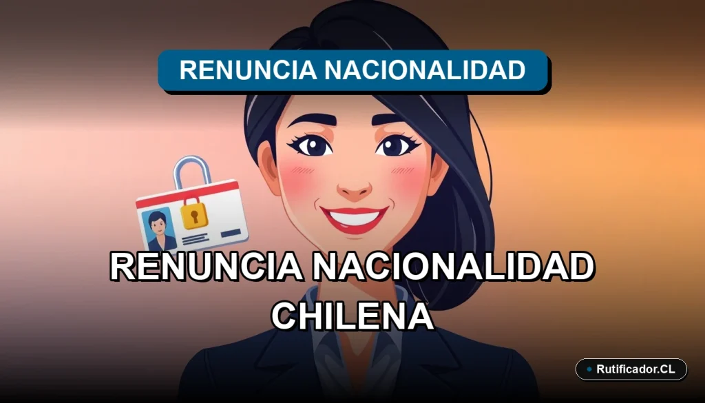 Guía oficial del Registro Civil para renunciar a la nacionalidad chilena, trámites 2026.