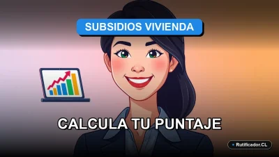 Ilustración vectorial para blog sobre el simulador del puntaje RSH 2026 en Chile.