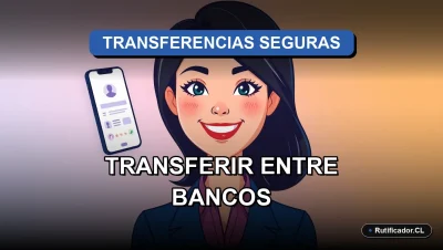 Guía ilustrada para transferir dinero de forma segura desde una Cuenta RUT a otro banco en Chile.