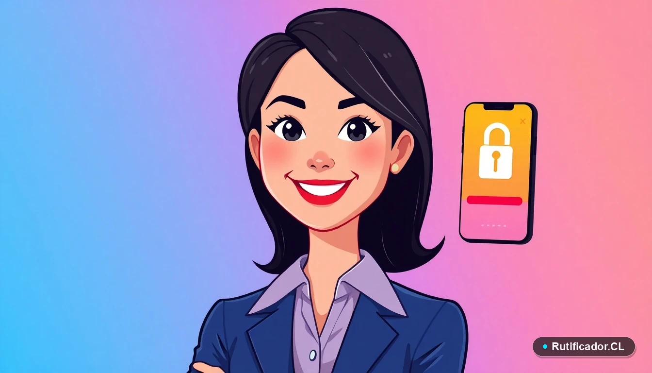 Mujer profesional usando aplicación segura de BancoEstado para transferir dinero desde Cuenta RUT