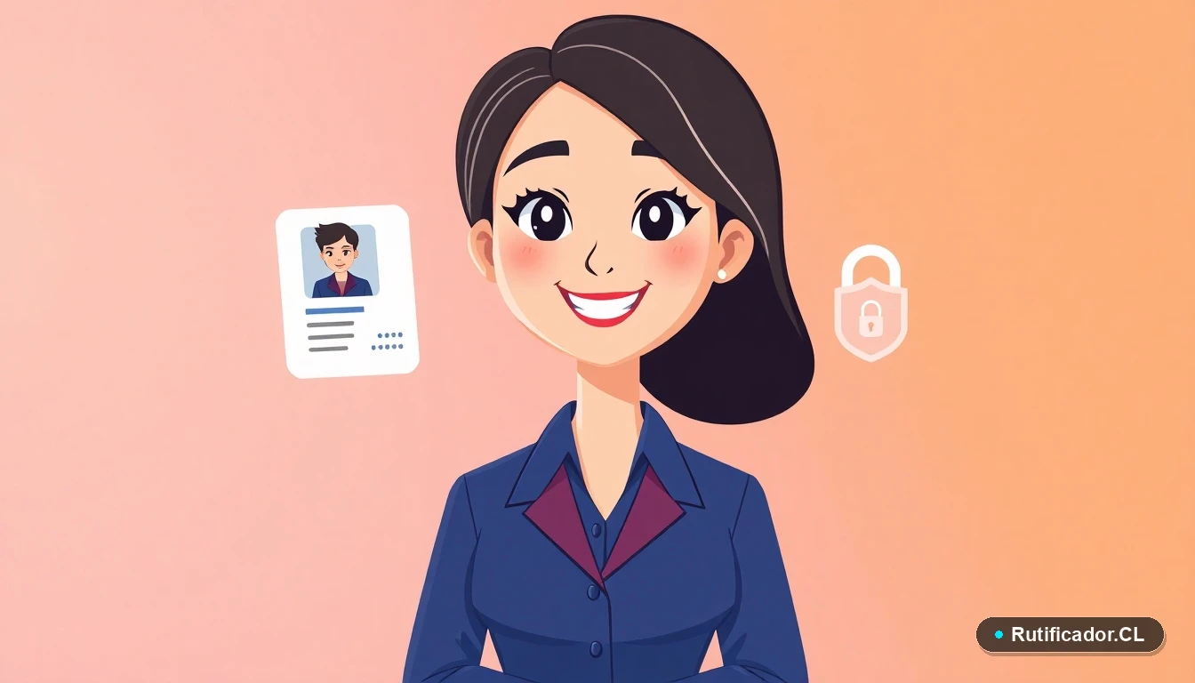 Ilustración de guía legal para verificar RUT de extranjeros residentes en Chile de forma segura.