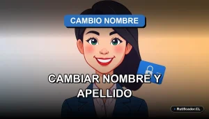 Ilustración profesional sobre el proceso legal para cambiar nombre y apellido en Chile, requisitos y pasos seguros.