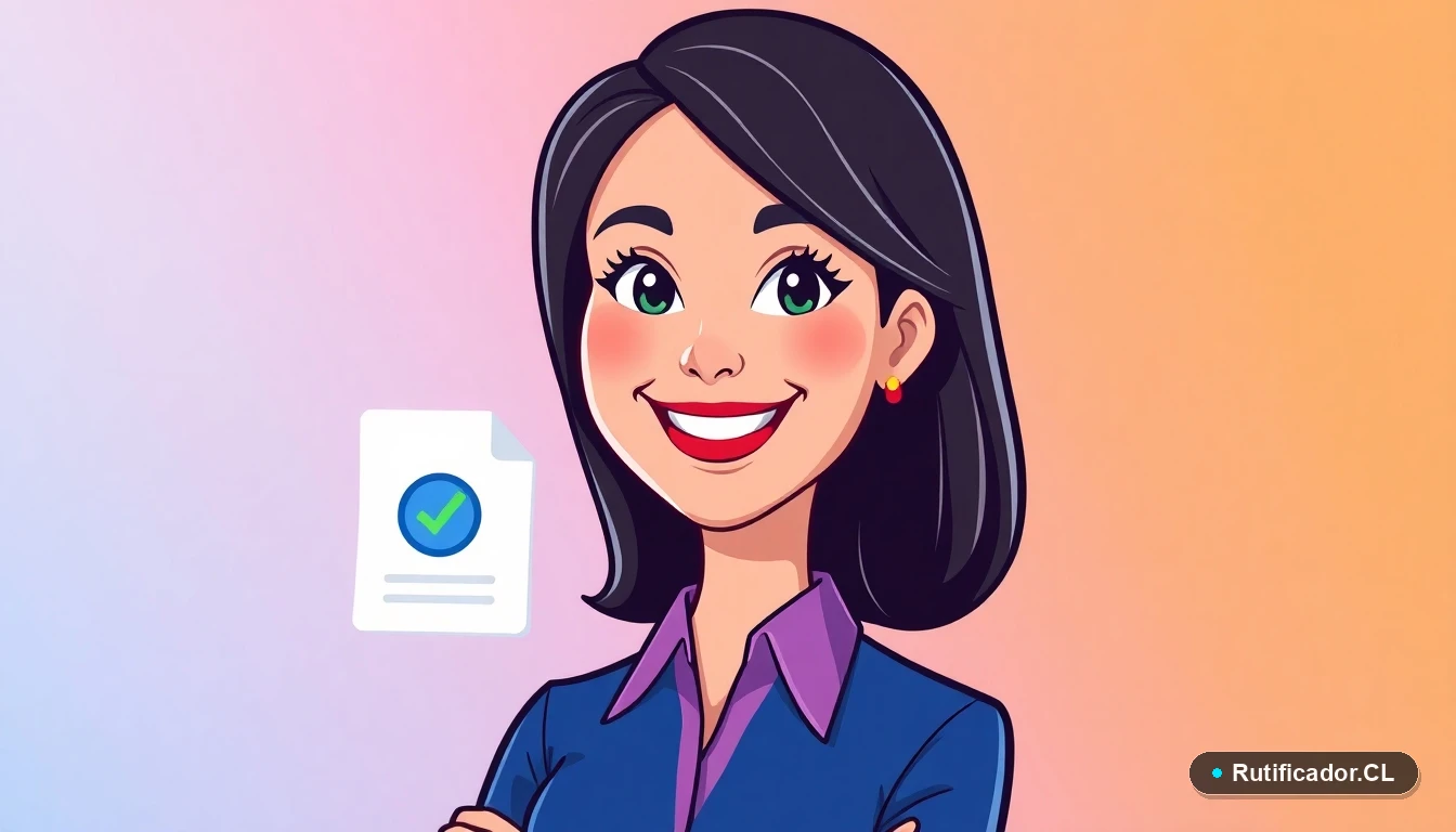 Mujer profesional chilena obteniendo certificado de anotaciones vehículo online de forma segura