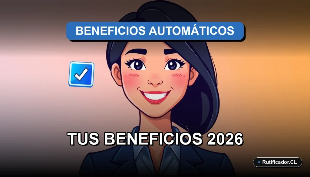 Ilustración de portada para blog sobre la Guía Oficial de Beneficios Automáticos 2026. Personaje sonriente junto a símbolos de seguridad digital.