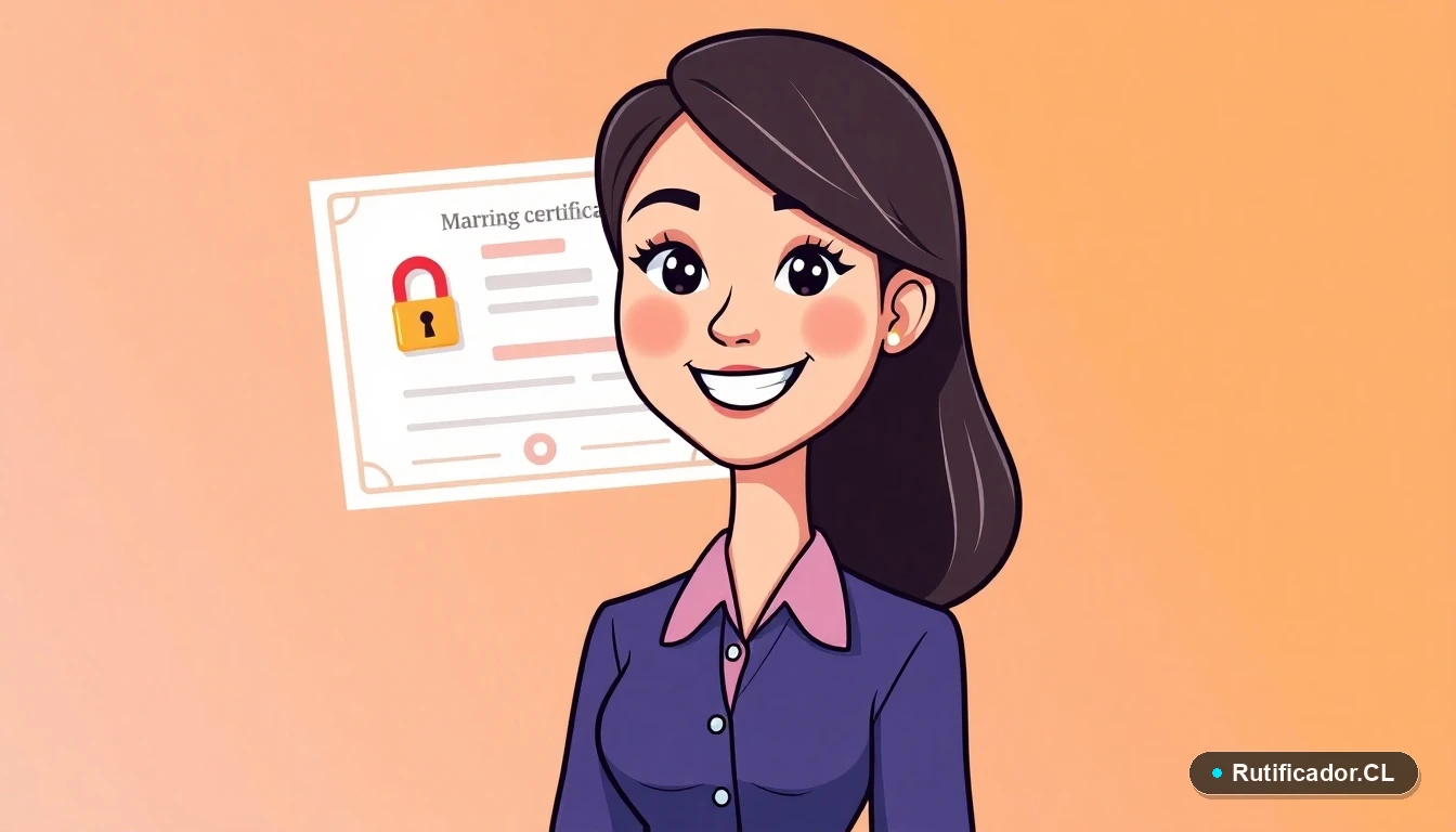 Mujer chilena obtiene certificado de matrimonio digital de forma segura