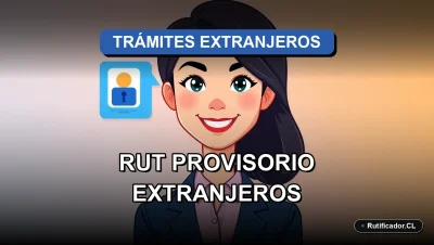 Guía legal y segura para obtener el RUT provisorio para extranjeros en Chile en 2026, ilustración corporativa amigable.