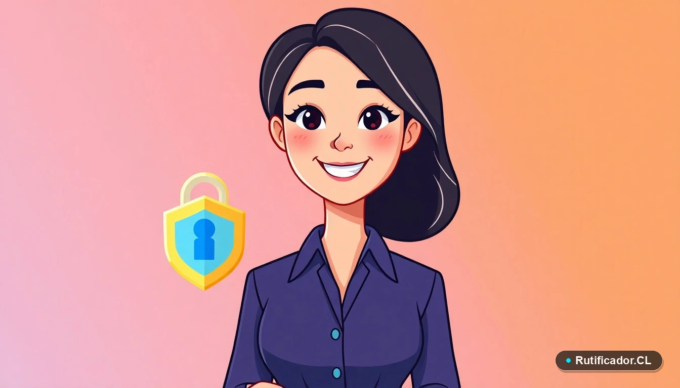 Guía oficial para recuperar ClaveÚnica de forma segura en Chile - Ilustración de personaje femenino con elementos digitales.